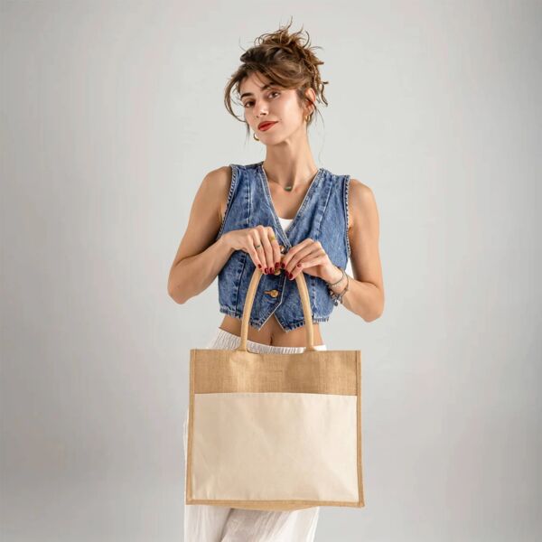 Large Easy-Print Jute Bag Thumbnail