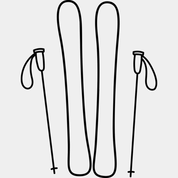 Ski Board and Poles 2 Thumbnail