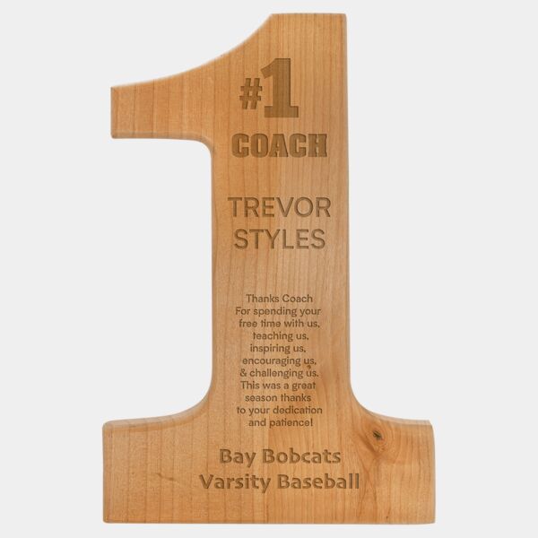 8 1/4" x 12 1/2" #1 Plaque Thumbnail