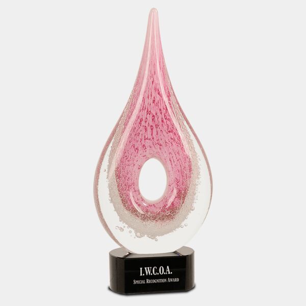 12" Round Window Raindrop Art Glass Thumbnail