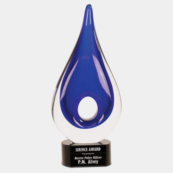 11 1/4" Round Window Raindrop Art Glass Thumbnail