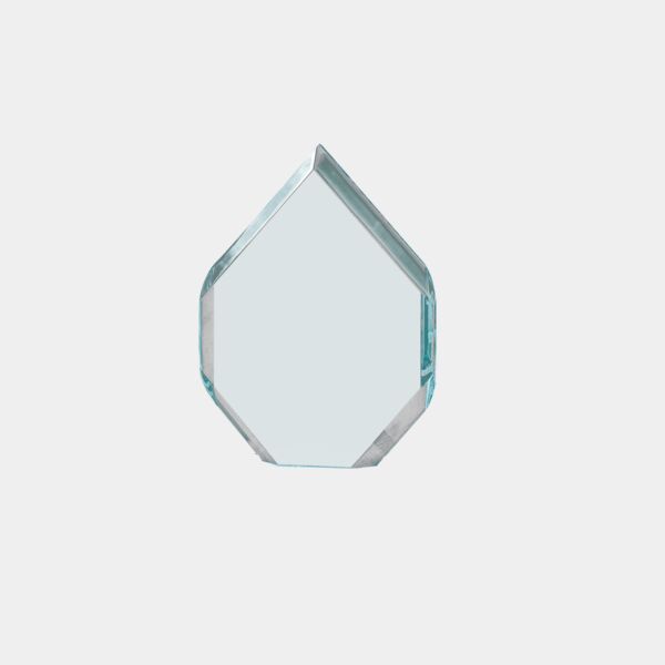 5" x 7" Flame Series Jade Acrylic Upright Only Thumbnail