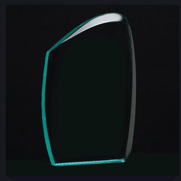 5 1/2 x 9 1/4 Tidal Series Jade Acrylic Award-Upright Only Thumbnail