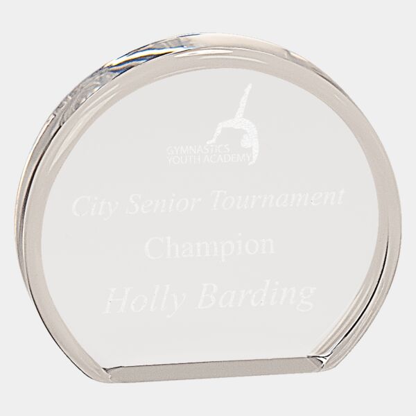 4" x 3 1/2" Round Acrylic Thumbnail