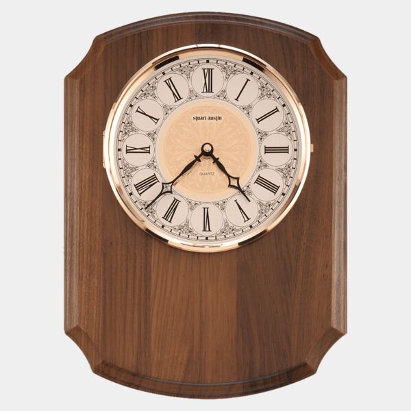 10 1/2" x 13" Plaque with Cut-Out for Clock-No Clock, No Plate Thumbnail