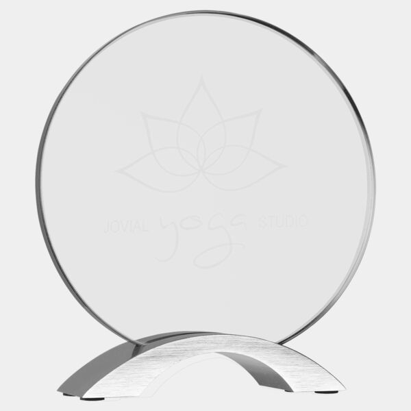 7 1/4" Round Cosmic Acrylic with Base Thumbnail