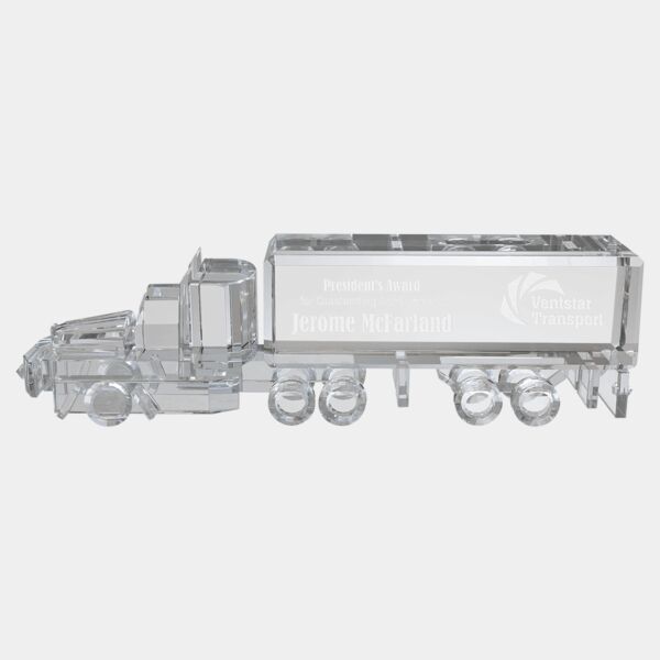 10" x 3" Crystal Semi Truck Thumbnail