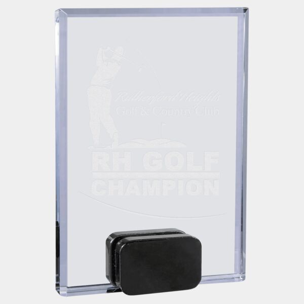 5" x 7" Crystal Rectangle with Crystal Base Thumbnail