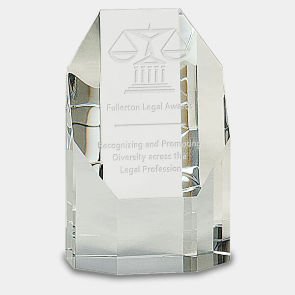 5" Crystal Octagon Tower Thumbnail