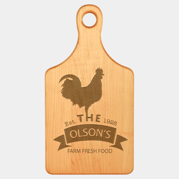 13 1/2" x 7" Paddle Shaped Cutting Board Thumbnail