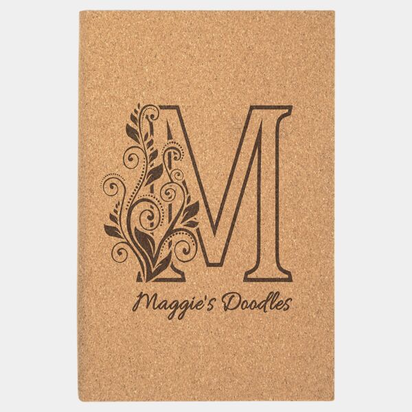 5 1/4" x 8 1/4" Cork Sketch Book with Unlined Notepad Thumbnail