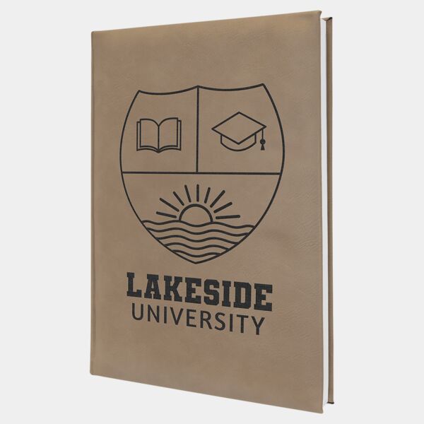 7" x 9 3/4" Laserable Leatherette Journal with Lined Notepad Thumbnail