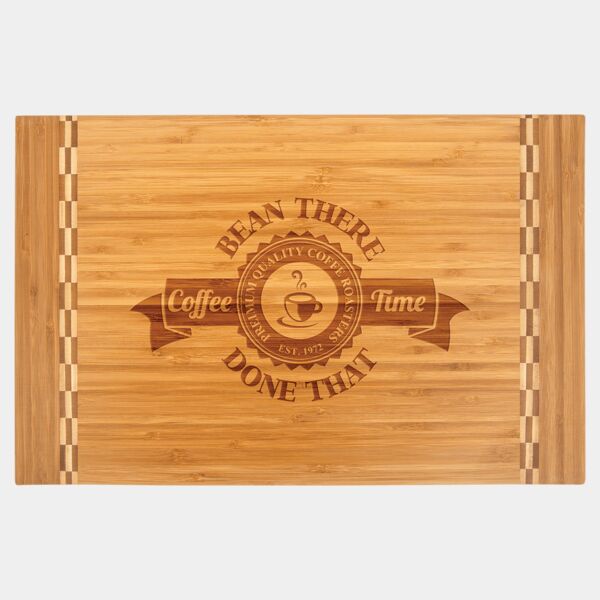 18 1/4" x 12" Cutting Board with Butcher Block Inlay Thumbnail