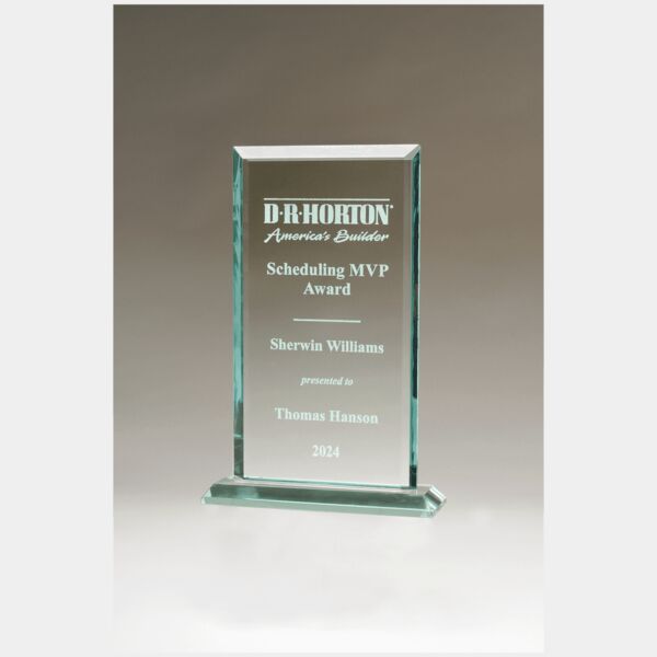 6 1/4" x 9 1/8" Apex Series Jade Glass Award Thumbnail