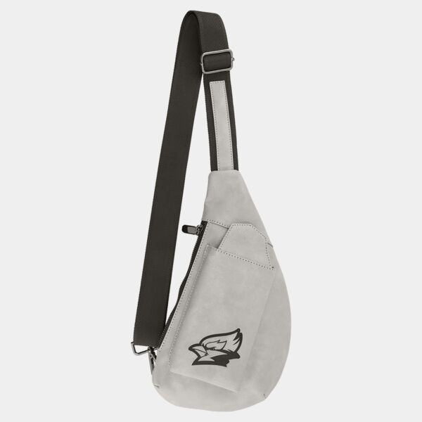 Crescent Bag - Laserable Leatherette, Creekside Collection, Light Thumbnail