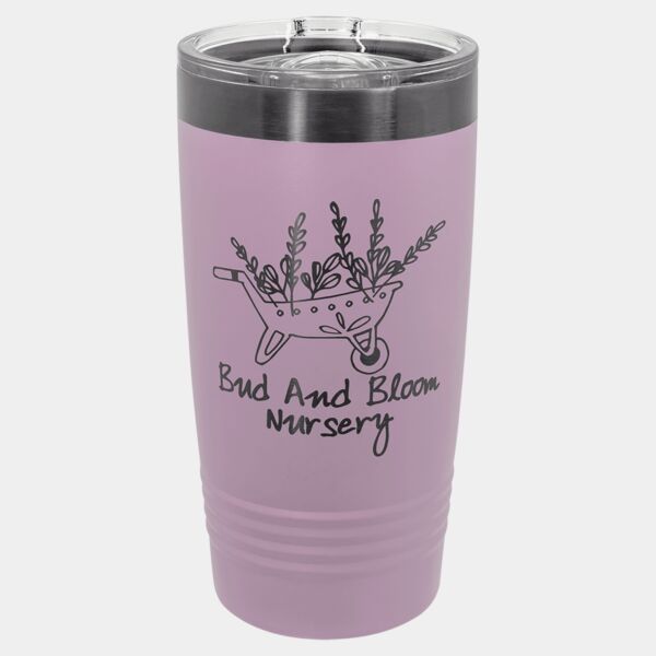 Polar Camel 20 oz. Moody Lilac/ ION-Plated Ringneck Tumbler with Slider Lid Thumbnail