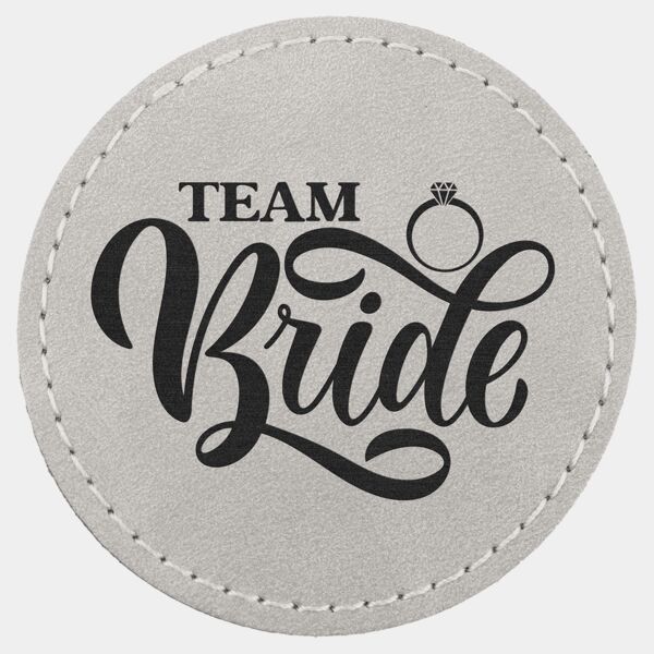 2 1/2" Light Premier Laserable Leatherette Round Patch with Kota Pro Adhesive - Creekside Collection Thumbnail