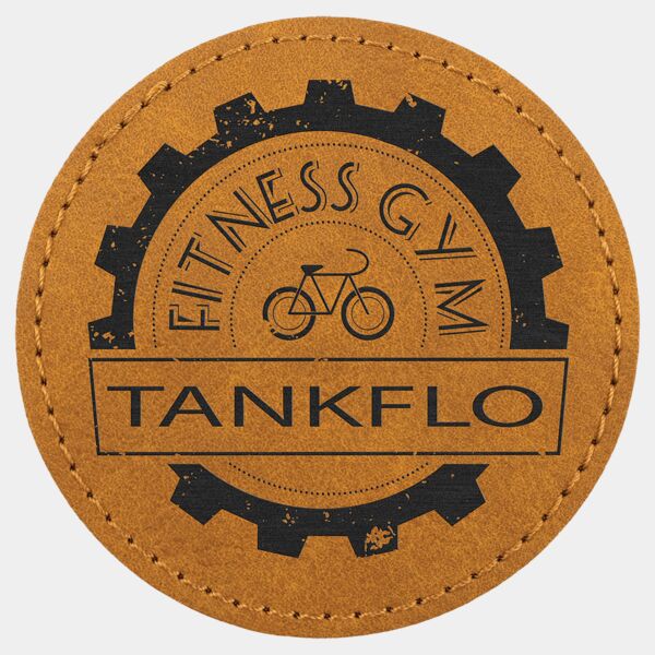 3" Premier Laserable Leatherette Round Patch with Kota Pro Adhesive - Creekside Collection Thumbnail