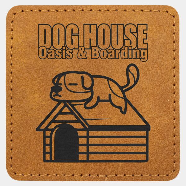 3" x 3" Premier Laserable Leatherette Square Patch with Kota Pro Adhesive - Creekside Collection Thumbnail