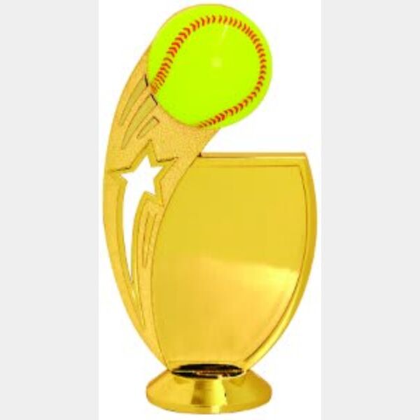 6" Softball Sublimatable Insert Holder Figure Thumbnail