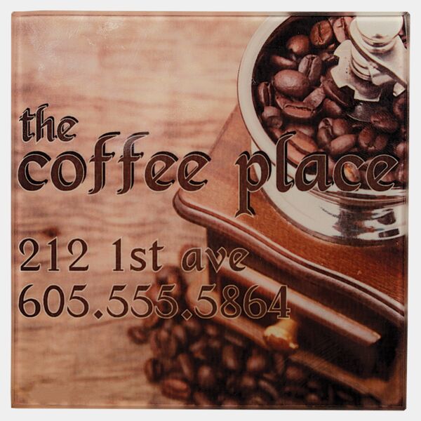 4" x 4" Sublimatable Square Glass Coaster Thumbnail