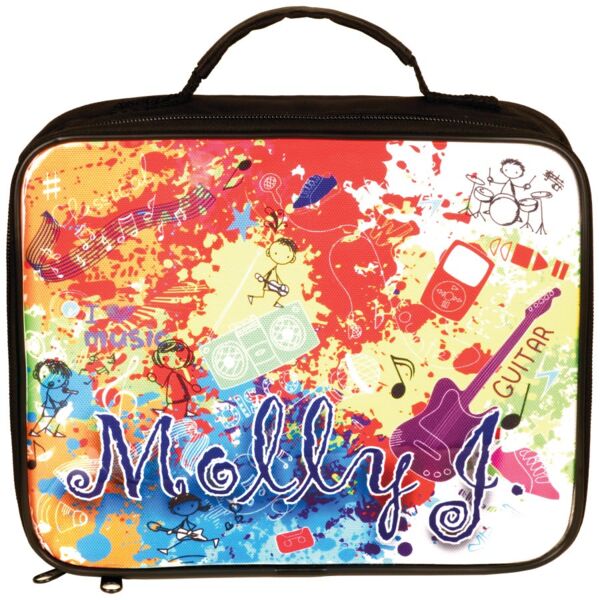 9 1/2" x 7 1/2" x 3" Sublimatable Insulated Lunch Tote Thumbnail