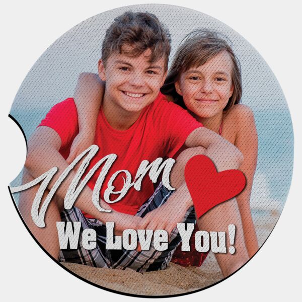 2 1/2" Sublimatable Neoprene Car Coaster Thumbnail