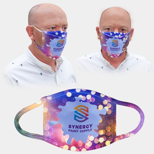 6 1/2" x 5 1/2" Large Sublimatable Face Mask-Not For Medical Use Thumbnail