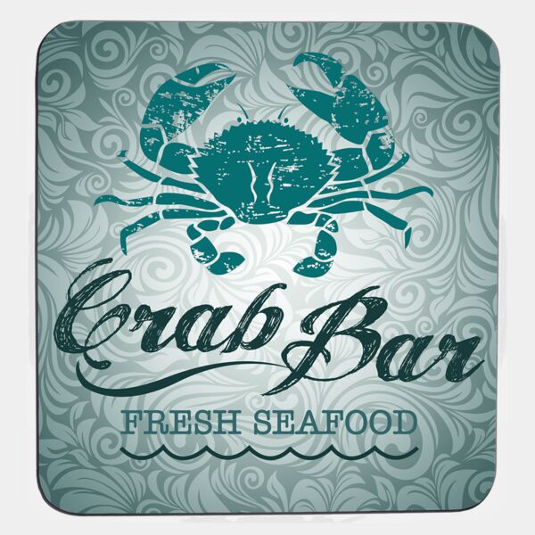 3 3/4" x 3 3/4" Sublimatable Flexible Square Coaster with Rubber Backing Thumbnail