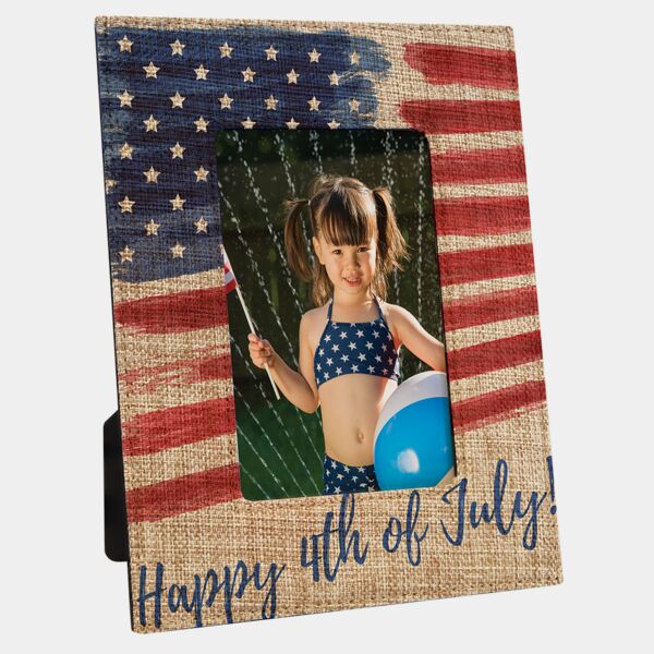 4" x 6" Sublimatable Burlap Photo Frame Thumbnail