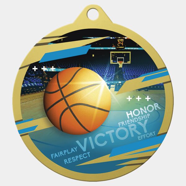 2 3/4" Inspire Basketball Medal Thumbnail