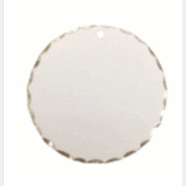 1.25" Unisub Sublimatable Round Scalloped Edge Pendant Thumbnail