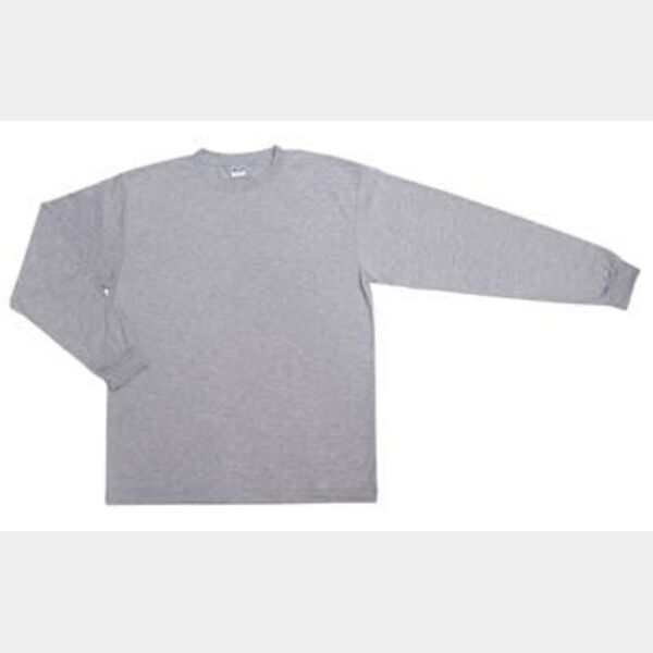 X-Small Ash Heather Long Sleeve Basic T-Shirt Thumbnail