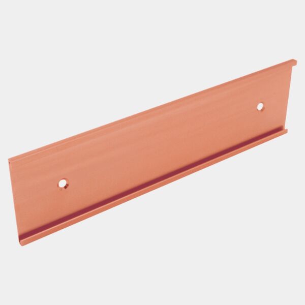 2" x 4", Polished , Kota Pro Aluminum Wall Bracket with Mounting Holes, Fits 1/8" Thick Plastic Insert Thumbnail