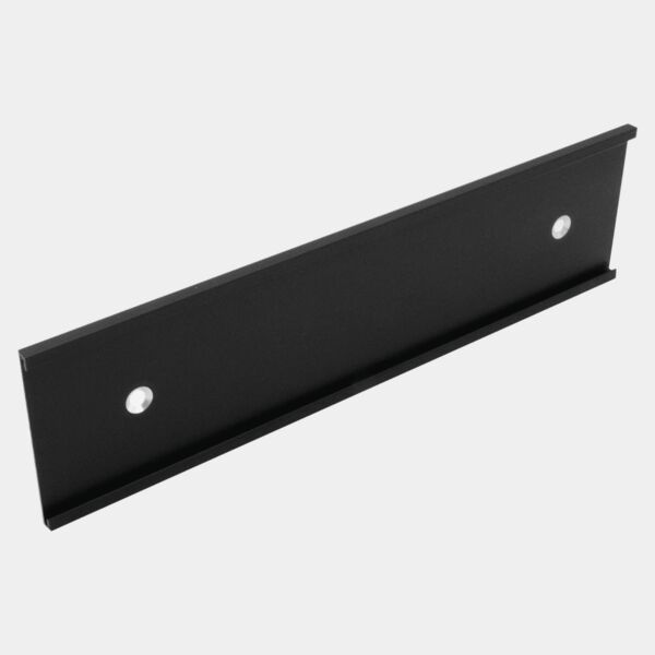 2" x 8", Kota Pro Aluminum Wall Bracket with Mounting Holes, Fits 1/8" Thick Plastic Insert Thumbnail