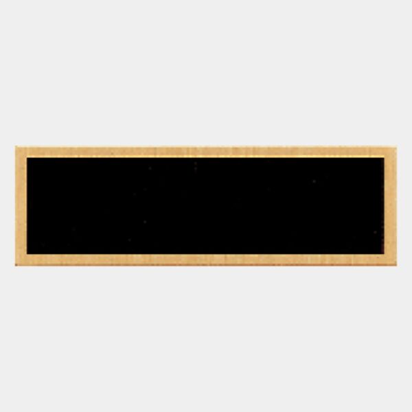 7/8" x 2 3/4" Plate with Border and No Holes Thumbnail