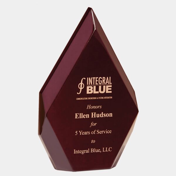 6 1/4" x 10" Engraved and Color-Filled High Gloss Diamond Thumbnail