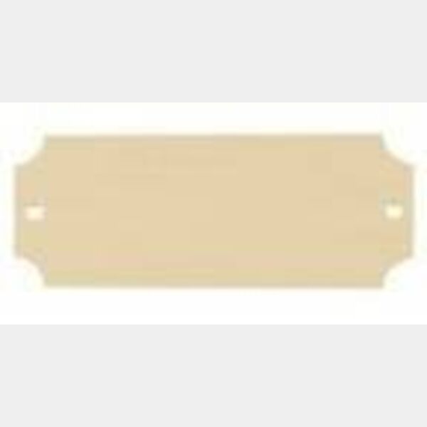 2 1/2" x 1" Sublimatable Bright Aluminum Perpetual Plate Thumbnail