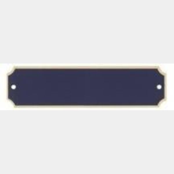 3 1/4" x 1" x .020" Laserable Brass Perpetual Plate with Border Thumbnail