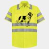 Men's High Visibility Safety Short Sleeve Work Shirt Thumbnail