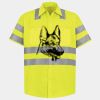 Men's High Visibility Safety Short Sleeve Work Shirt Thumbnail