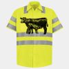 Men's High Visibility Safety Short Sleeve Work Shirt Thumbnail