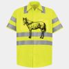 Men's High Visibility Safety Short Sleeve Work Shirt Thumbnail