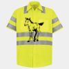 Men's High Visibility Safety Short Sleeve Work Shirt Thumbnail