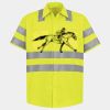 Men's High Visibility Safety Short Sleeve Work Shirt Thumbnail