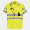Men's High Visibility Safety Short Sleeve Work Shirt Thumbnail