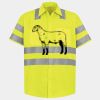 Men's High Visibility Safety Short Sleeve Work Shirt Thumbnail