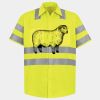 Men's High Visibility Safety Short Sleeve Work Shirt Thumbnail