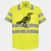 Men's High Visibility Safety Short Sleeve Work Shirt Thumbnail