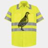 Men's High Visibility Safety Short Sleeve Work Shirt Thumbnail